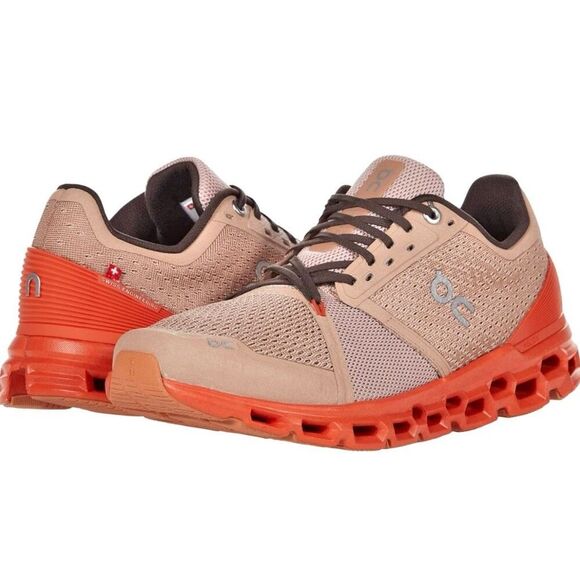 On Running Shoes - ON CLOUD | Running Women's Cloudstratus Sneaker Shoe Rosebrown Flare | Size 9